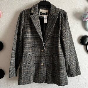 Women’s American Eagle Plaid Blazer Coat